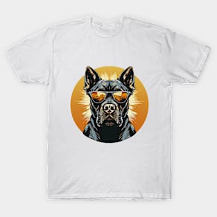 Pitbull Sunset Serenade - Dog T-Shirt